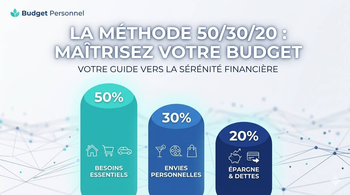 Infographie de la méthode 50/30/20